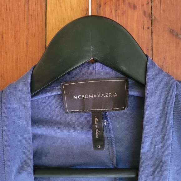 Cropped Blue Layered Cardigan from BCBGMaxAzria, sz XS - Picture 4 of 7